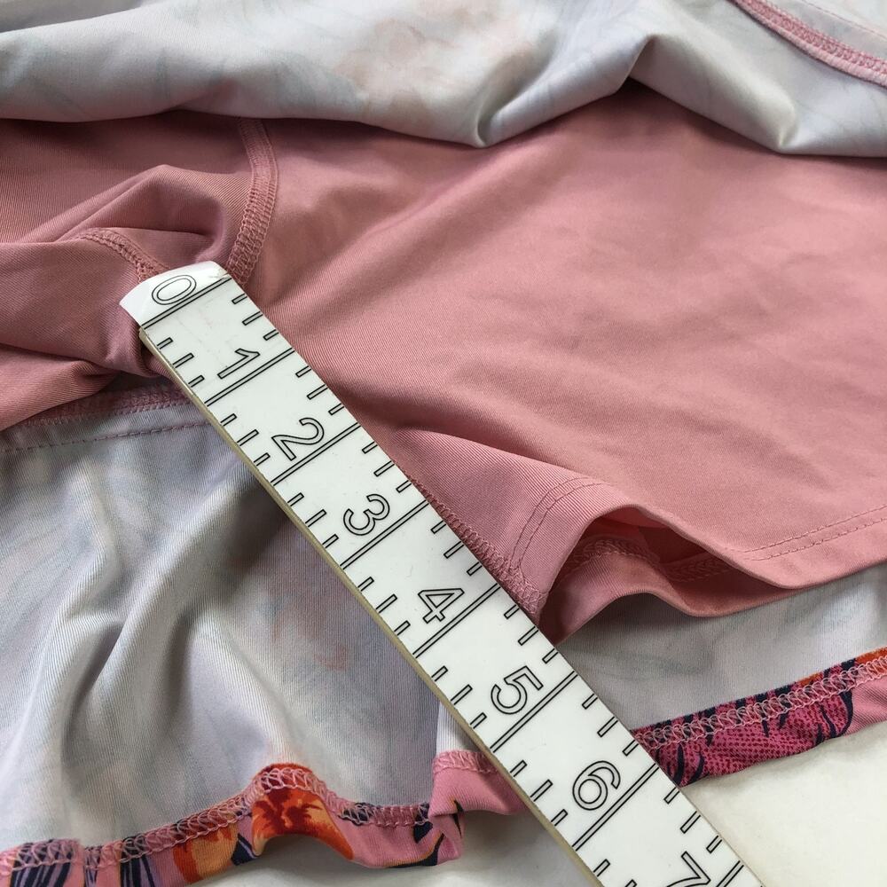 Tommy Bahama Golf Large (Fits 30W) Lined Skirt Skort 4" Shorts Floral Pink - Picture 4 of 7